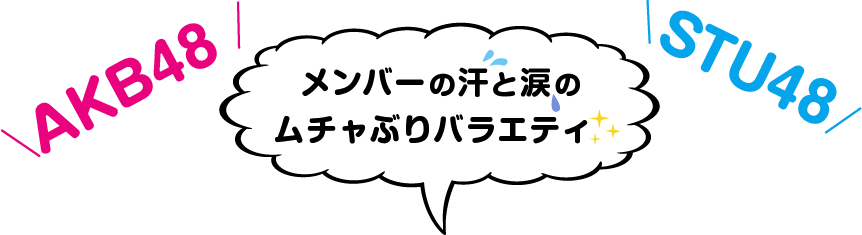 メンバーの汗と涙のムチャぶりバラエティ