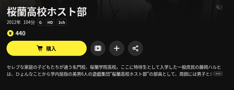 DMM TVの桜蘭高校ホスト部配信画像