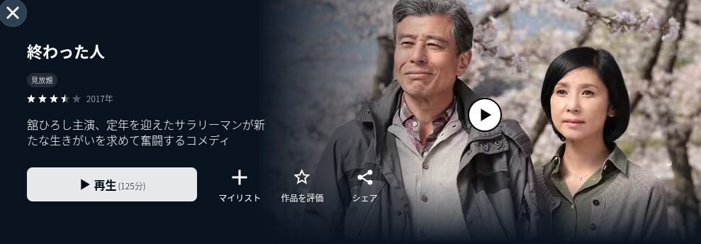 U-NEXTの終わった人配信画像