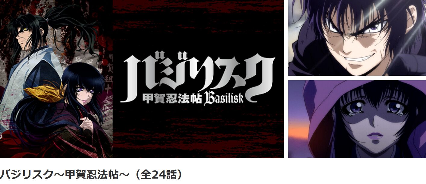 アニメ『バジリスク～甲賀忍法帖～』のdアニメストア配信画像