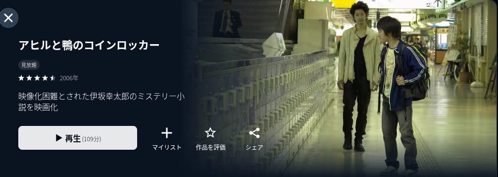 U-NEXTのアヒ鴨配信画像