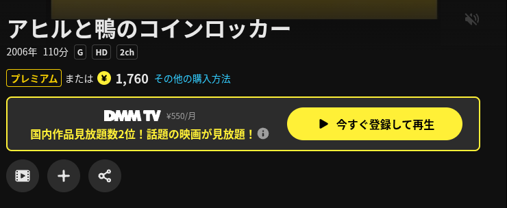 DMM TVのアヒ鴨配信画像