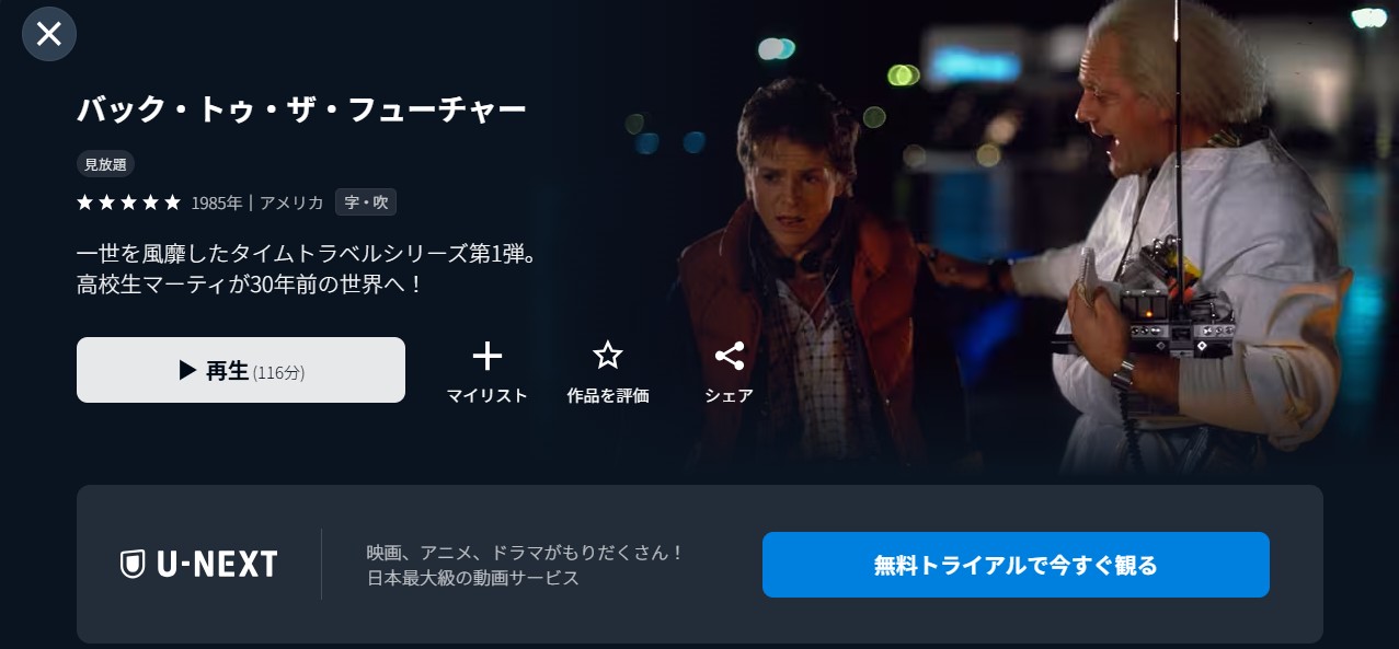 バック・トゥ・ザ・フューチャー