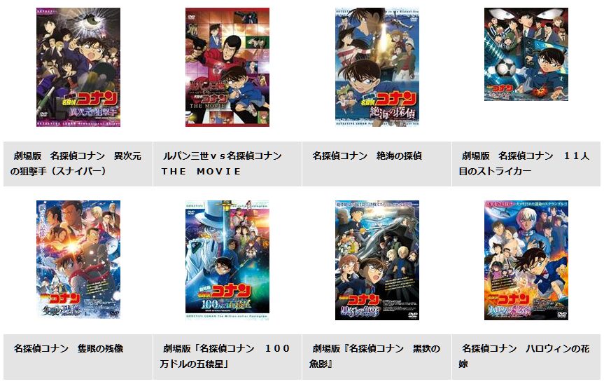 コナン映画シリーズ