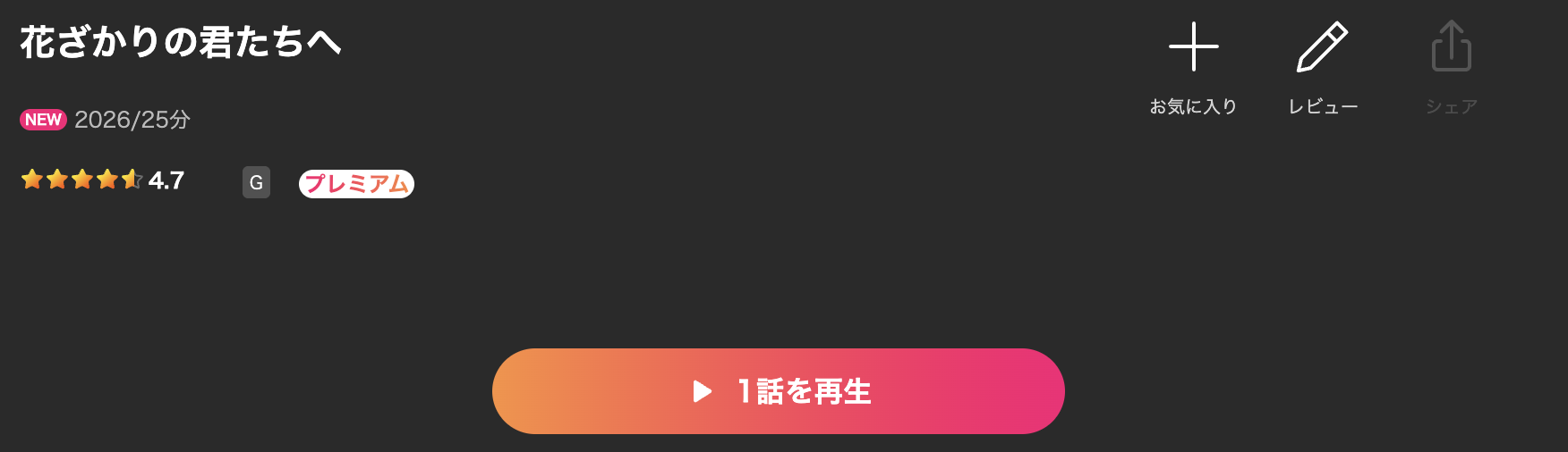 Leminoの花ざかりの君たちへ配信画像