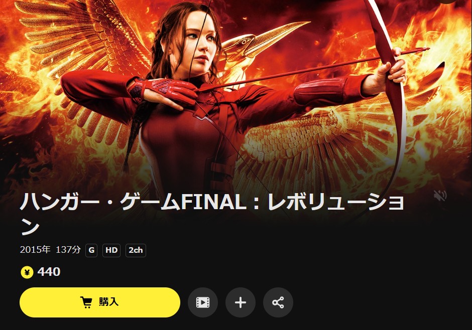 DMM TVのハンガー・ゲームFINAL：レボリューション配信画像