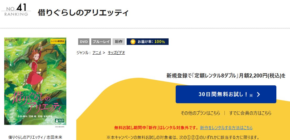 借りぐらしのアリエッティ