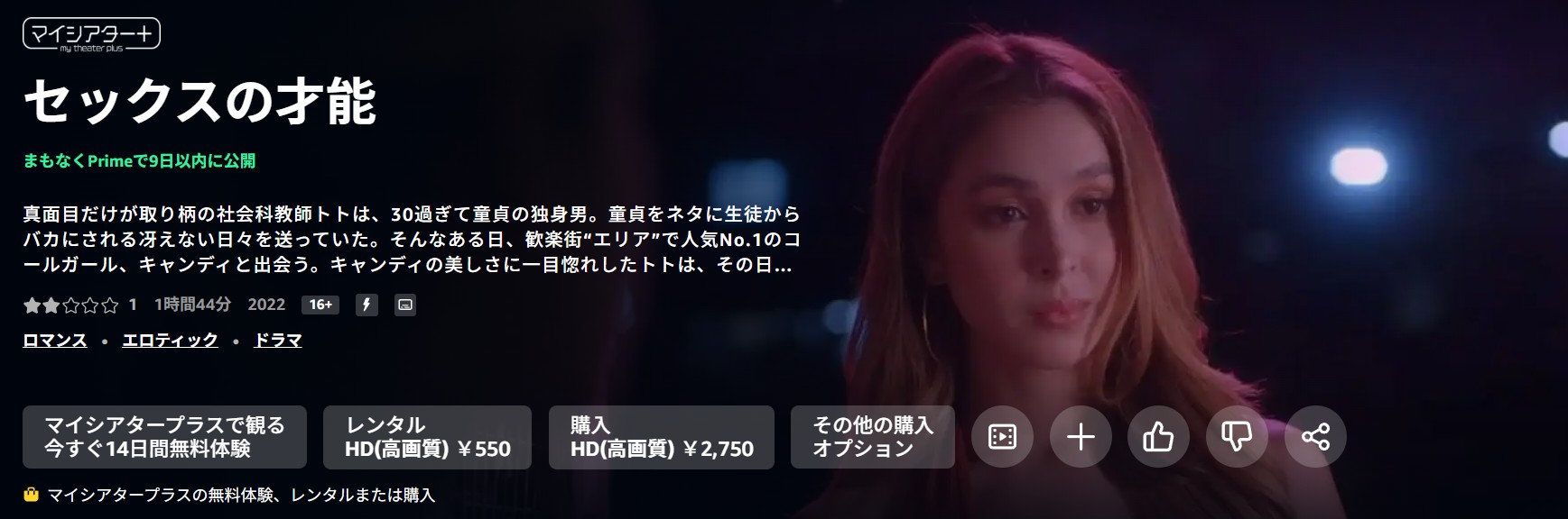 Amazonプライムのセックスの才能配信画像