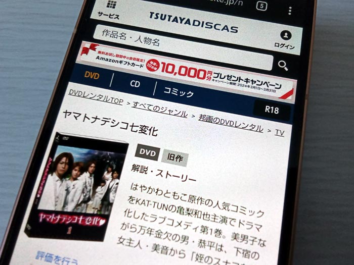 TSUTAYA DISCAS　ヤマトナデシコ七変化