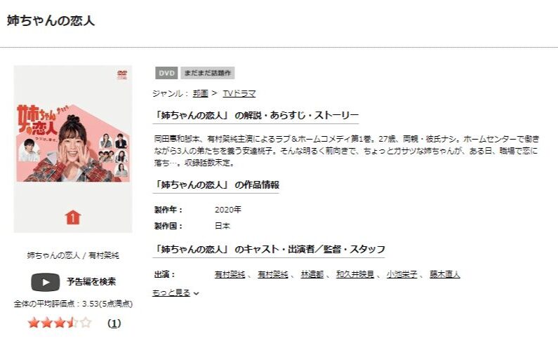 TSUTAYA DISCAS　姉ちゃんの恋人