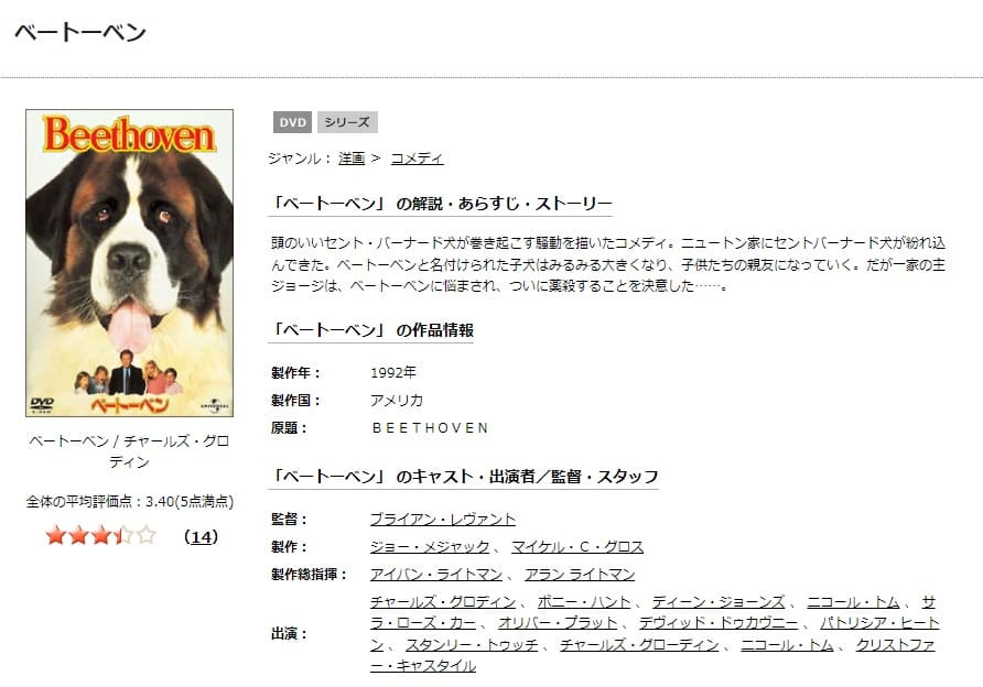 TSUTAYA DISCAS　ベートーベン