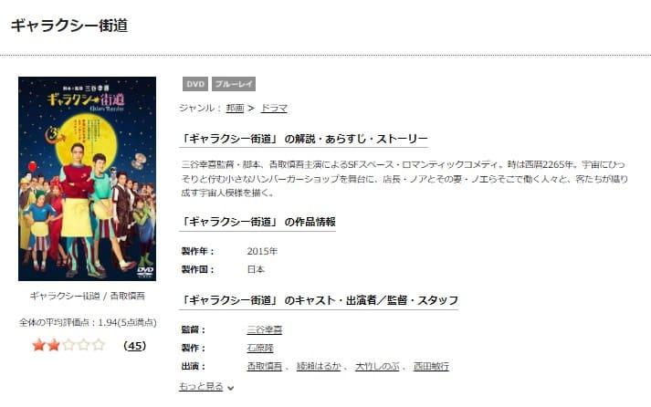 TSUTAYA DISCAS　ギャラクシー街道