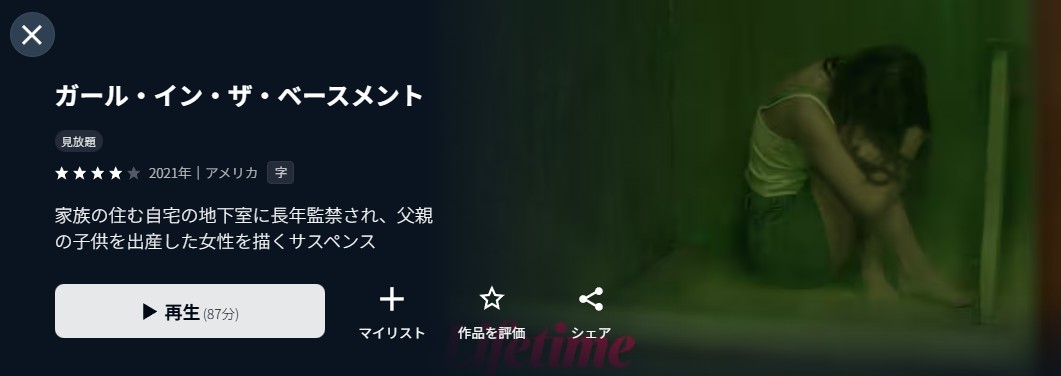 U-NEXTのガール・イン・ザ・ベースメント配信画像