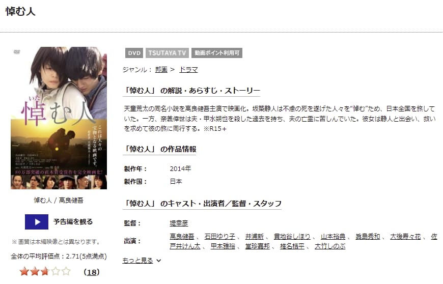 TSUTAYA DISCAS　悼む人