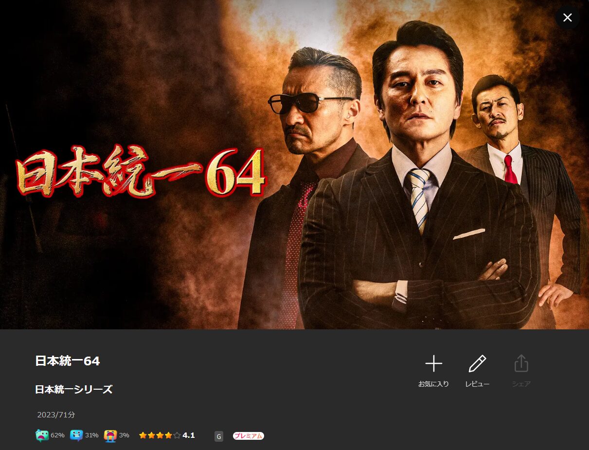 Leminoの日本統一64配信画像