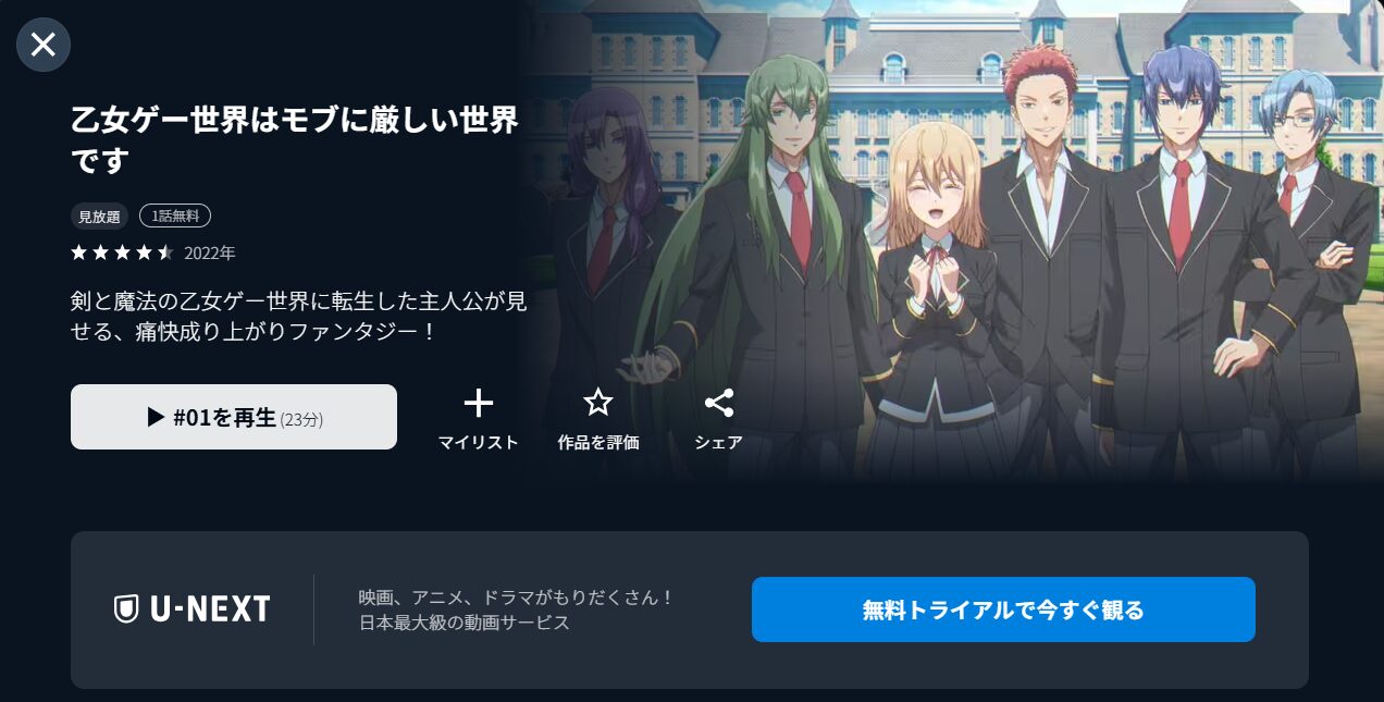 乙女ゲー世界はモブに厳しい世界です