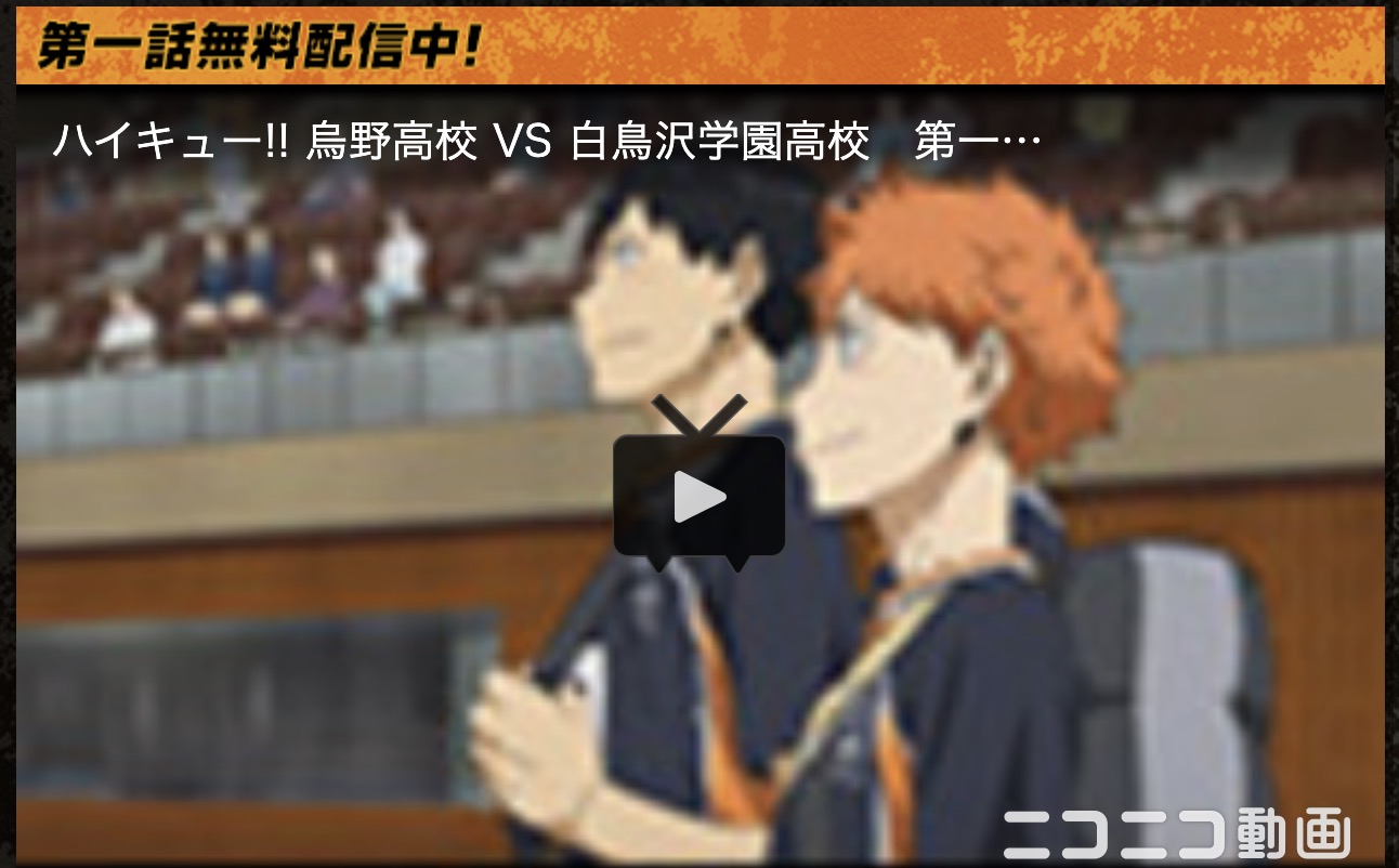 ハイキュー!! 烏野高校 VS 白鳥沢学園高校(3期)