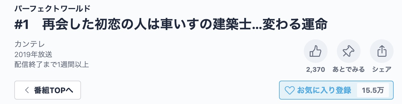 パーフェクトワールド