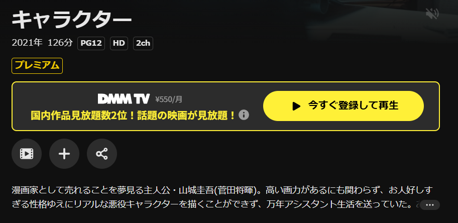 DMM TVのキャラクター配信画像