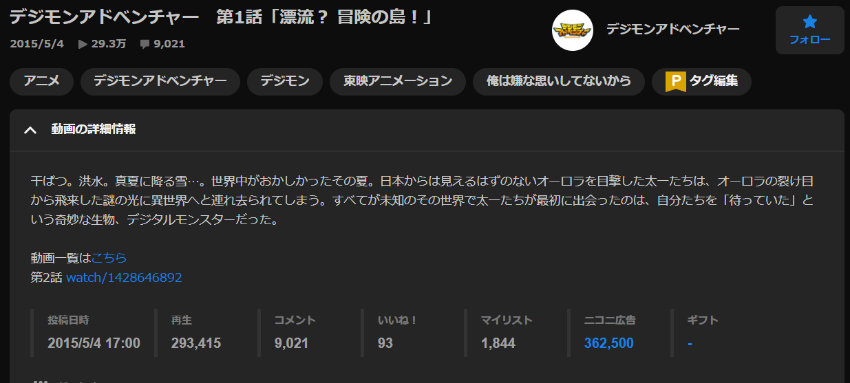 デジモンアドベンチャー