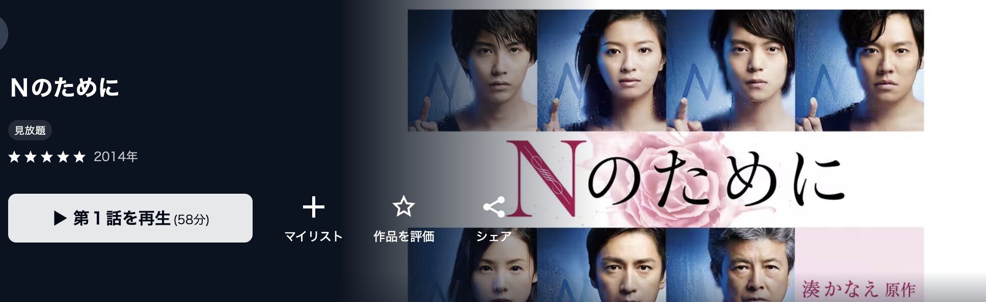 U-NEXTのNのために配信画像