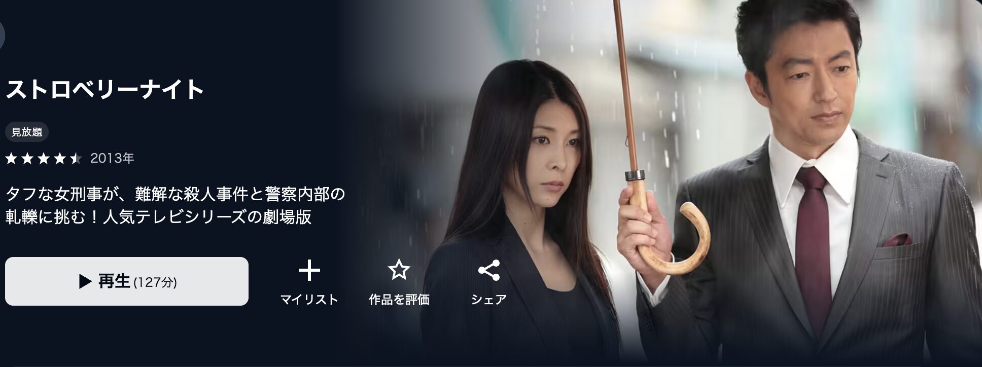 U-NEXTのストロベリーナイト配信画像