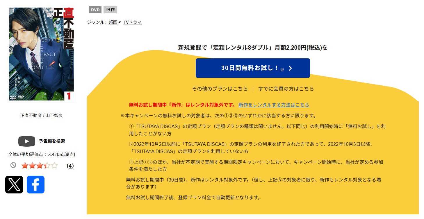 TSUTAYA DISCASの正直不動産