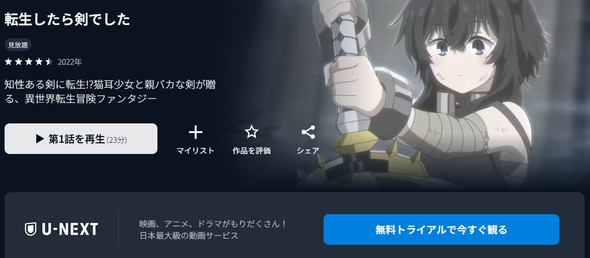 転生したら剣でした