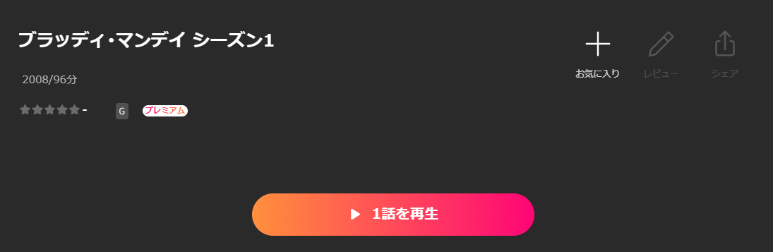 Leminoのブラッディマンデイ シーズン１配信画像