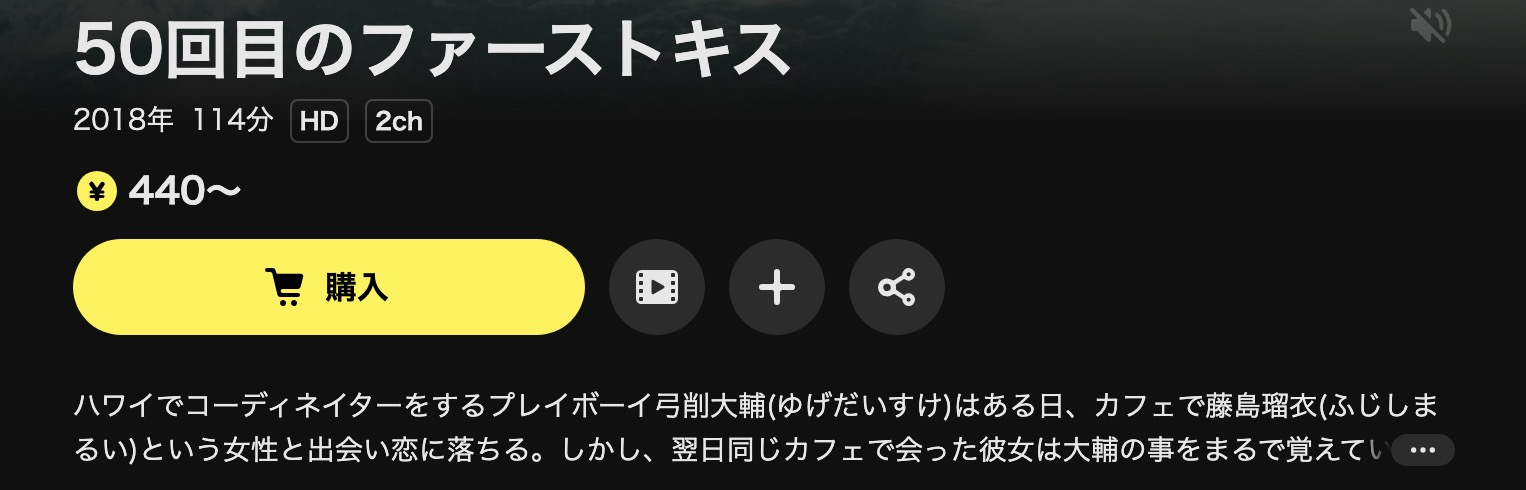 DMM TVの50回目のファーストキス配信画像