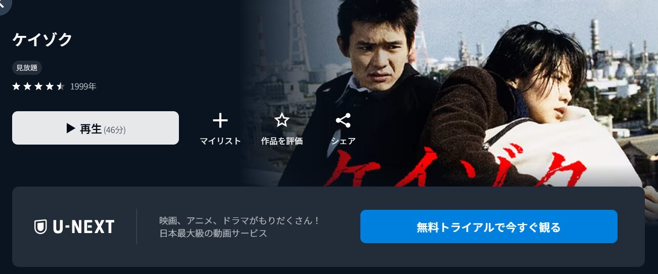 U-NEXTのケイゾク配信画像