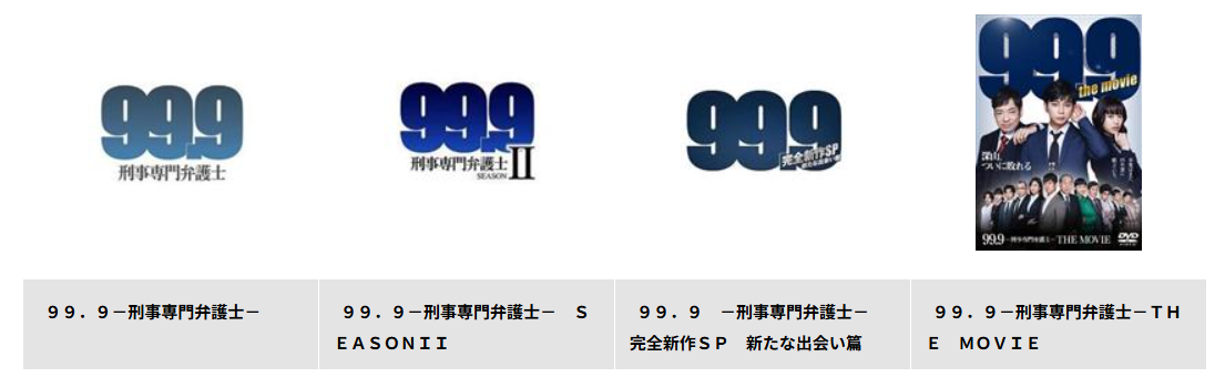 TSUTAYA DISCASの99.9 -刑事専門弁護士-