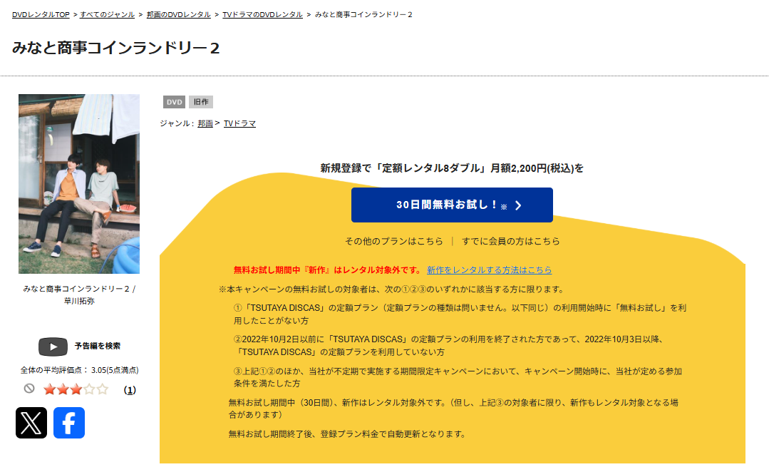 TSUTAYA DISCASのみなと商事コインランドリー2