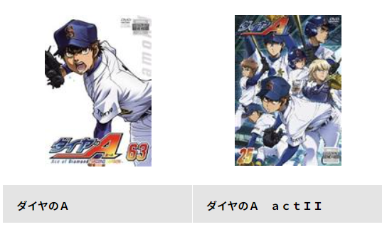 TSUTAYA DISCASのダイヤのA