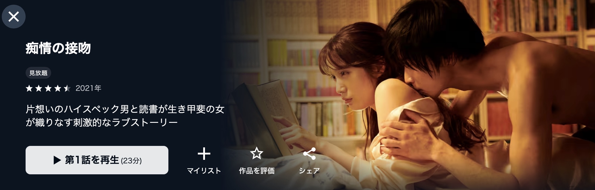 U-NEXTの痴情の接吻配信画像