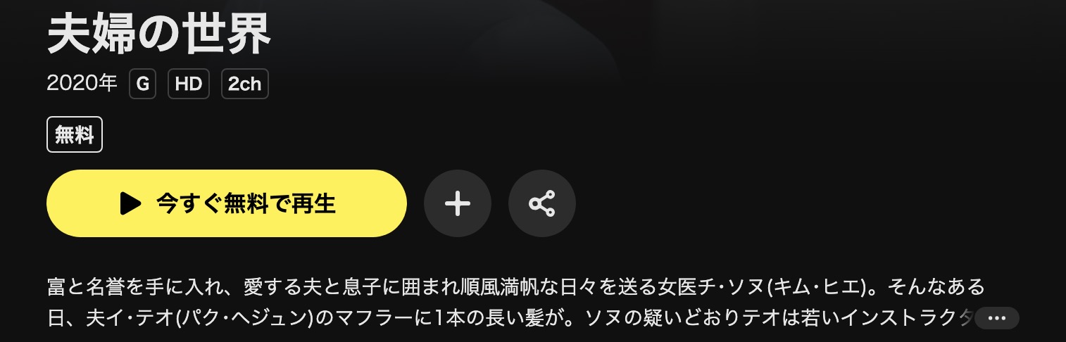 DMM TVの夫婦の世界配信画像