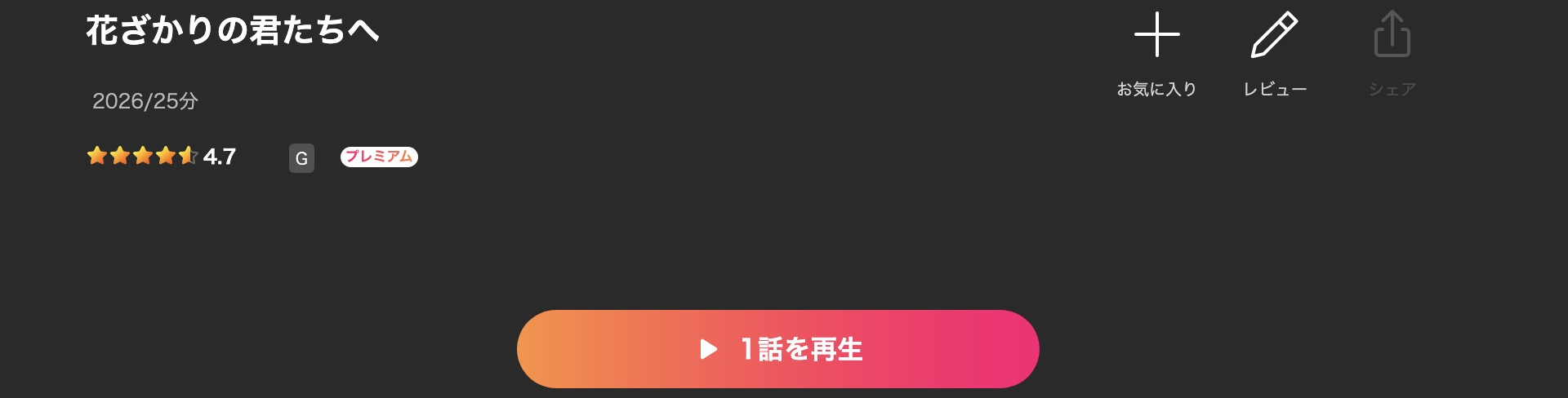 Leminoの花ざかりの君たちへ配信画像