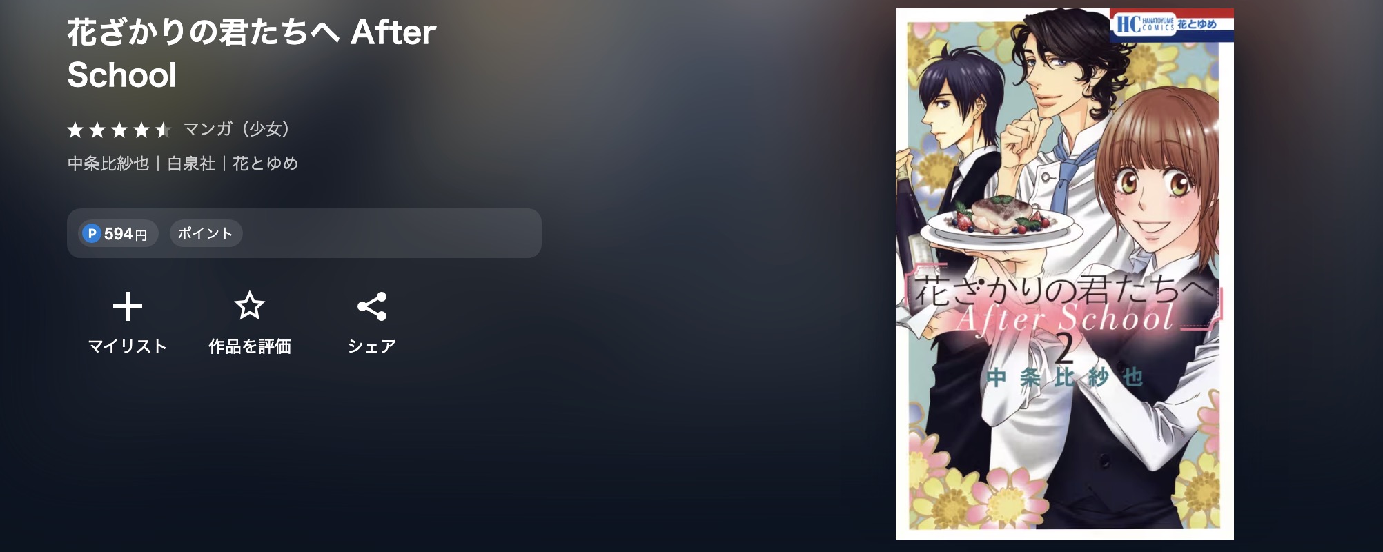 U-NEXTの花ざかりの君たちへ漫画画像