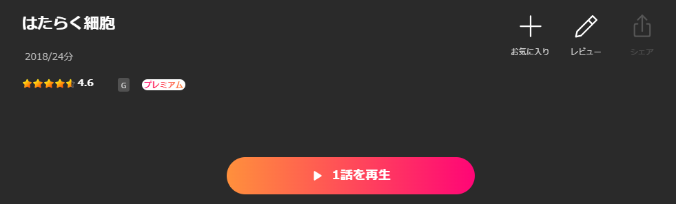 Leminoのはたらく細胞（1期）配信画像