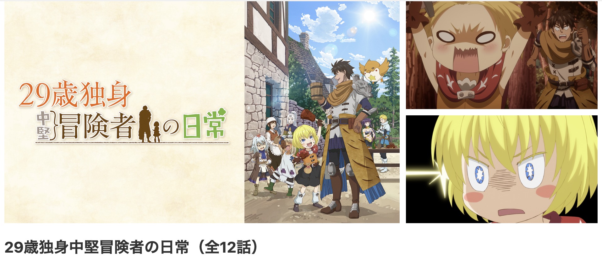 dアニメストアの29歳独身中堅冒険者の日常配信画像
