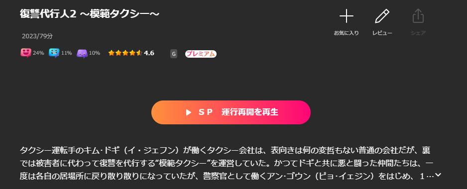 Leminoの復讐代行人2 ～模範タクシー～配信画像