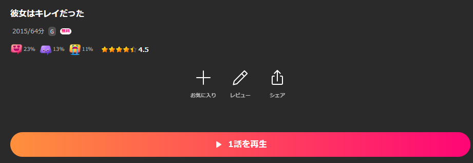 Leminoの彼女はキレイだった配信画像