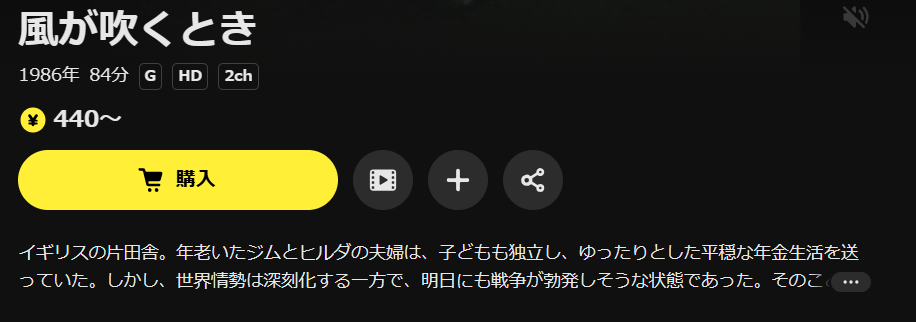 DMM TVの風が吹くとき配信画像