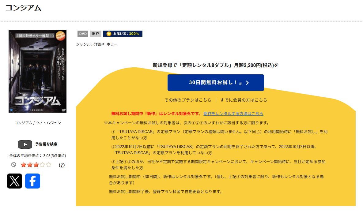 TSUTAYA DISCASのコンジアム