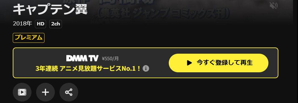 DMM TVのキャプテン翼 1期（2018）配信画像