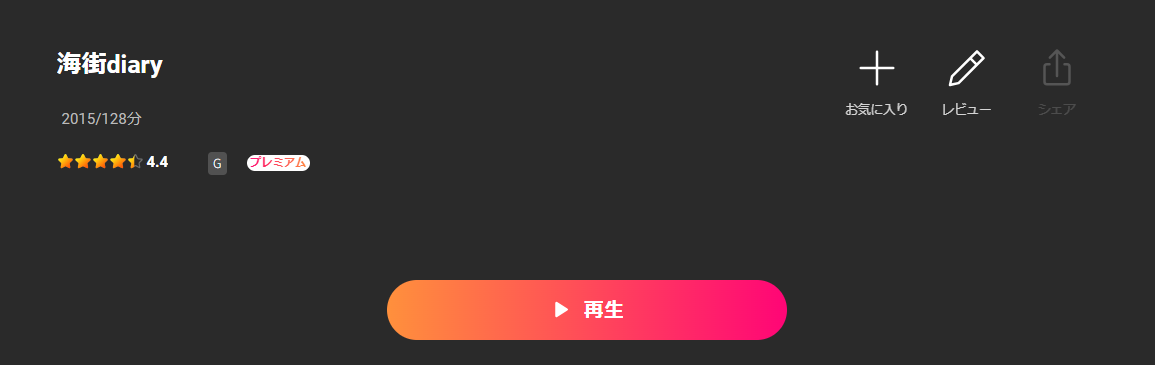 Leminoの海街diary配信画像