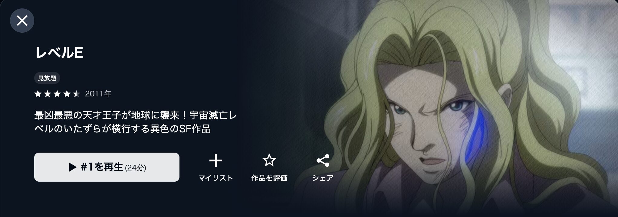 U-NEXTのレベルE配信画像