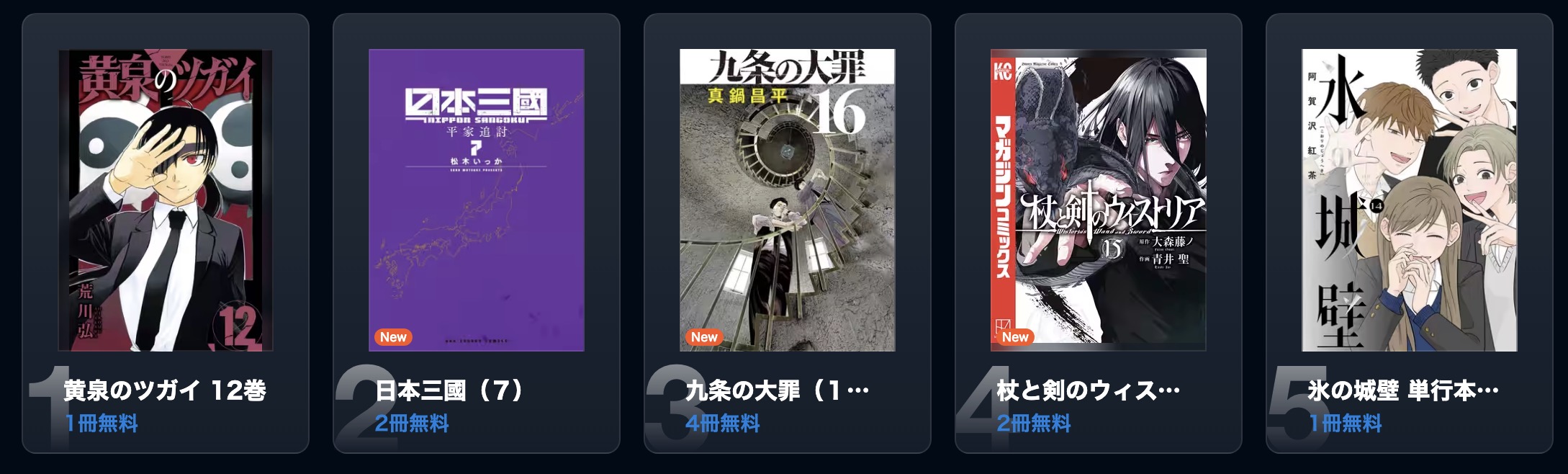 U-NEXTの漫画画像