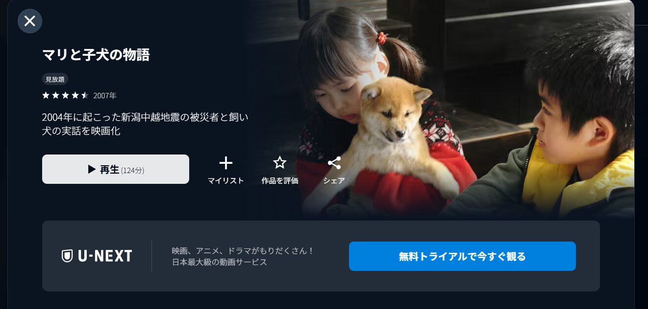 マリと子犬の物語