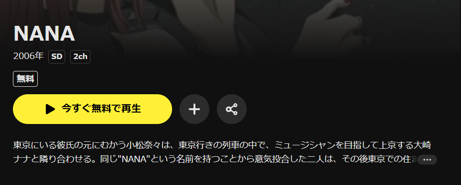 DMM TVのNANA-ナナ-配信画像
